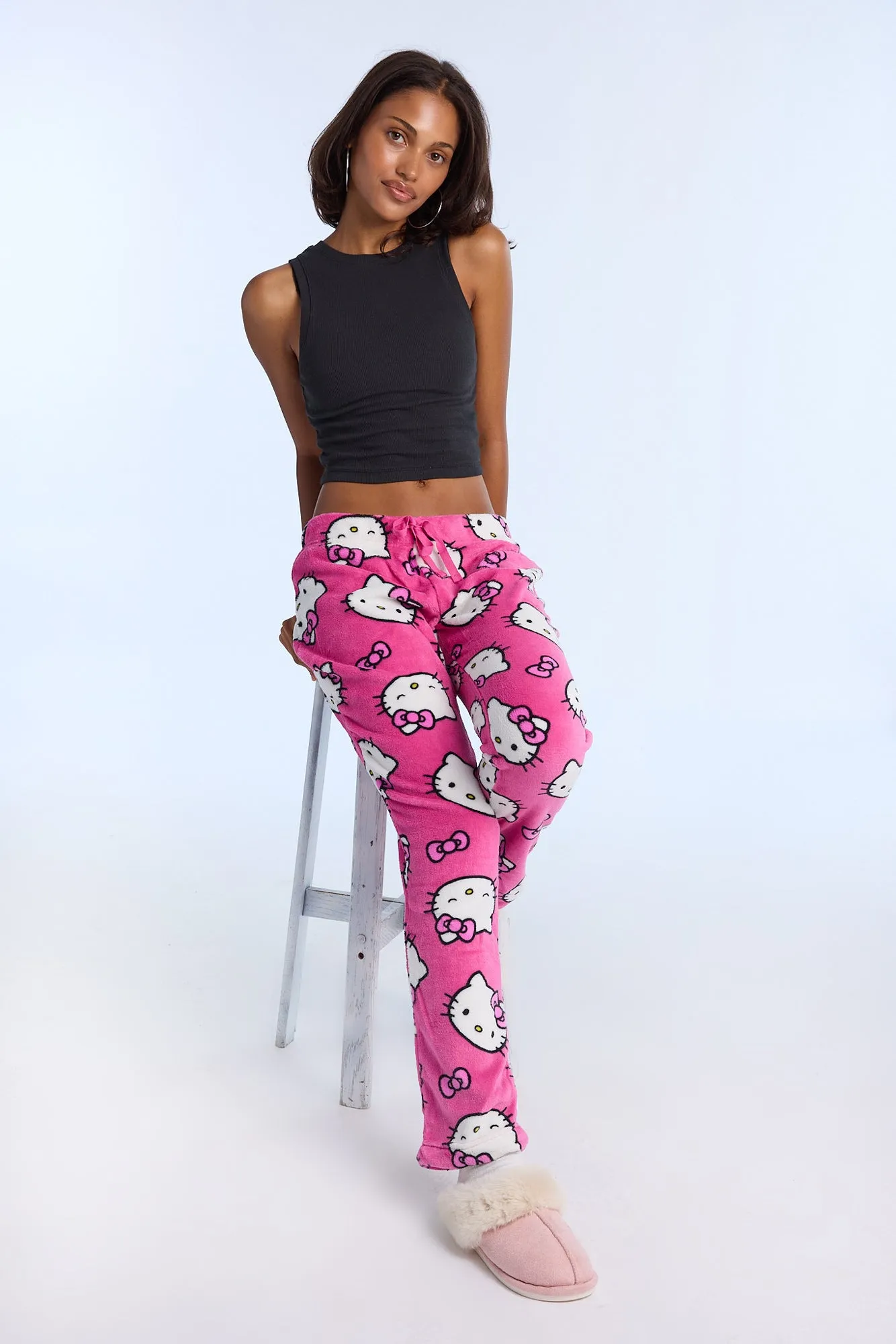 Hello Kitty Bow Plush Pajama Pants sold by Bluenotes product image thumbnail 5