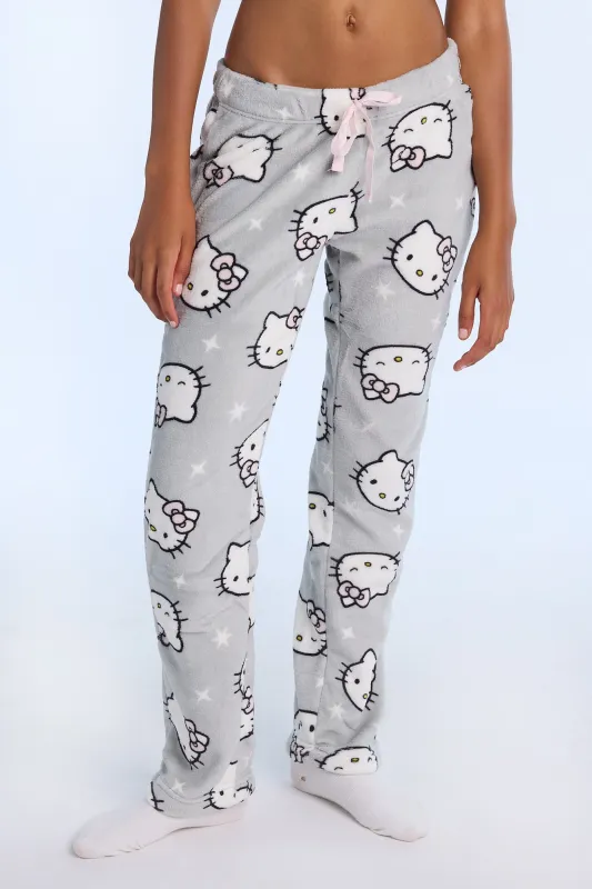 Hello Kitty Sparkle Plush Pajama Pants sold by Bluenotes