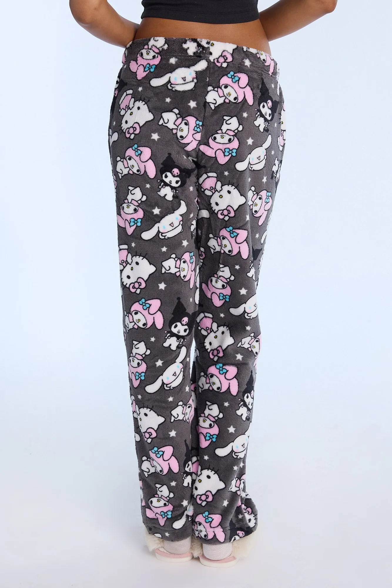 Hello Kitty Kuromi Cinnamoroll Plush Pajama Pants sold by Bluenotes product image thumbnail 3