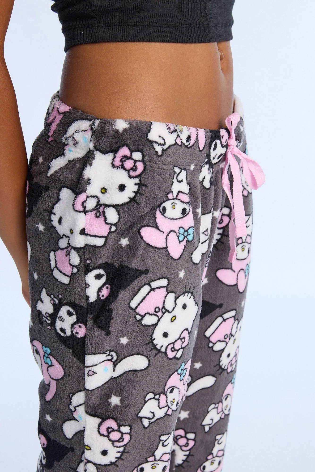 Hello Kitty Kuromi Cinnamoroll Plush Pajama Pants sold by Bluenotes product image thumbnail 2