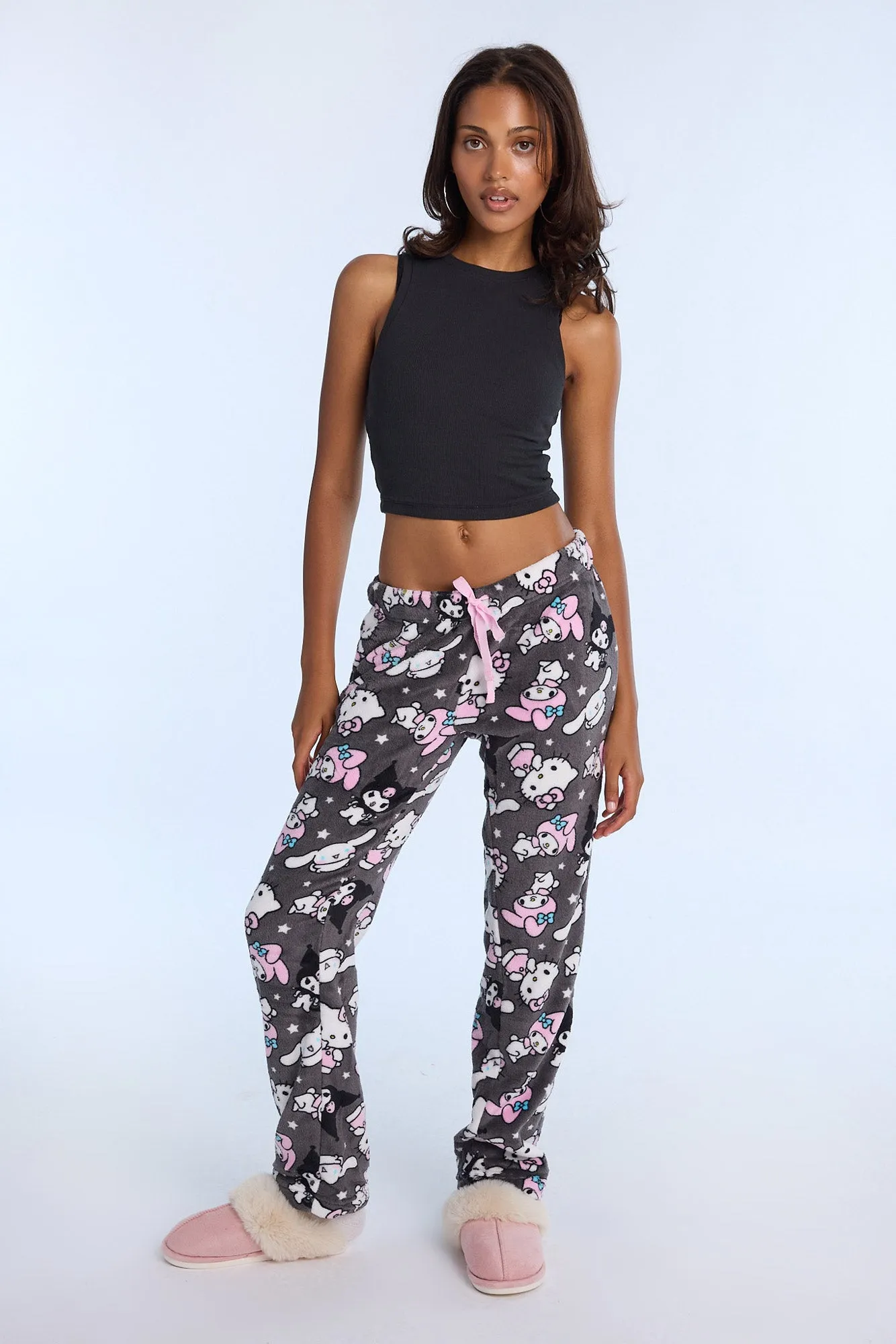Hello Kitty Kuromi Cinnamoroll Plush Pajama Pants sold by Bluenotes product image thumbnail 4
