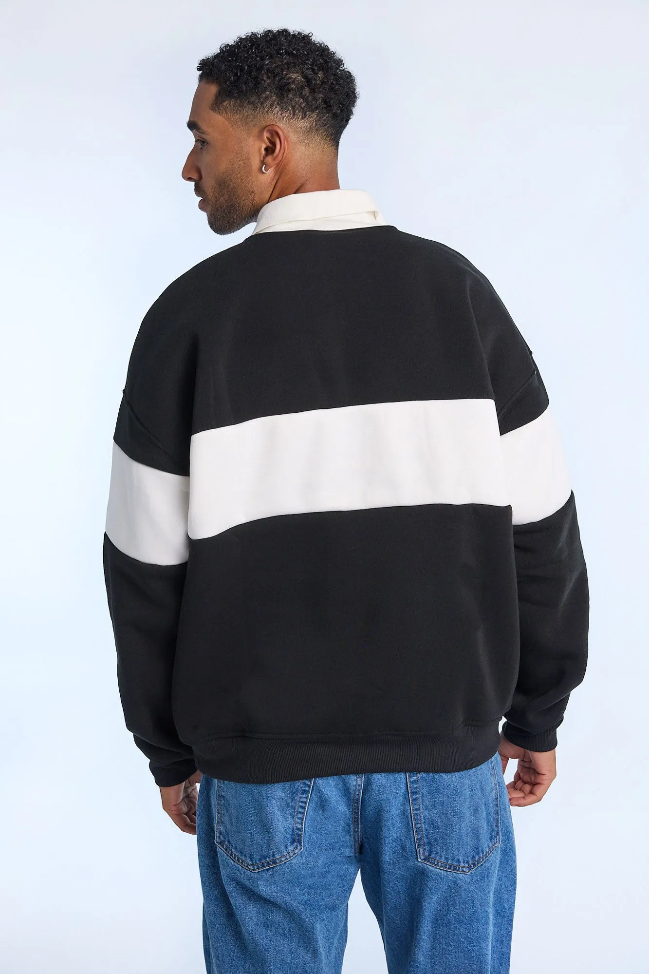 Texas Longhorns Colour Block Polo Sweatshirt sold by Bluenotes product image thumbnail 3