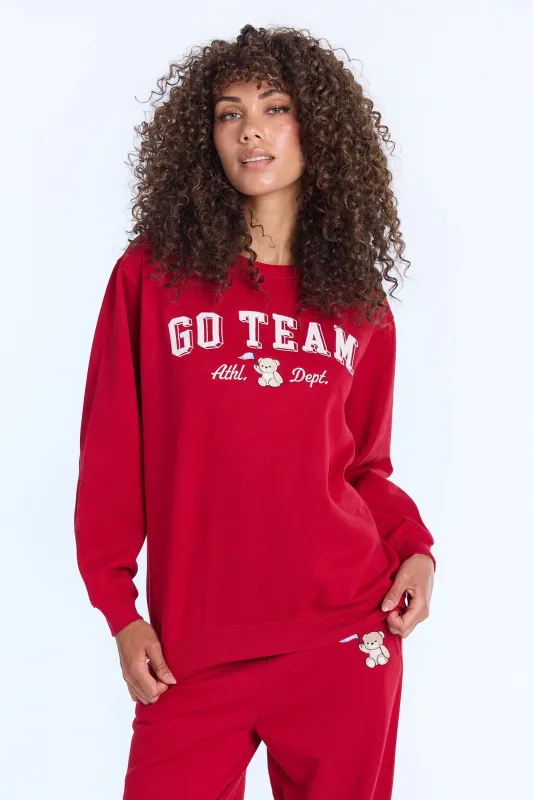 AERO Graphic Oversized Crew Neck Sweatshirt sold by Bluenotes