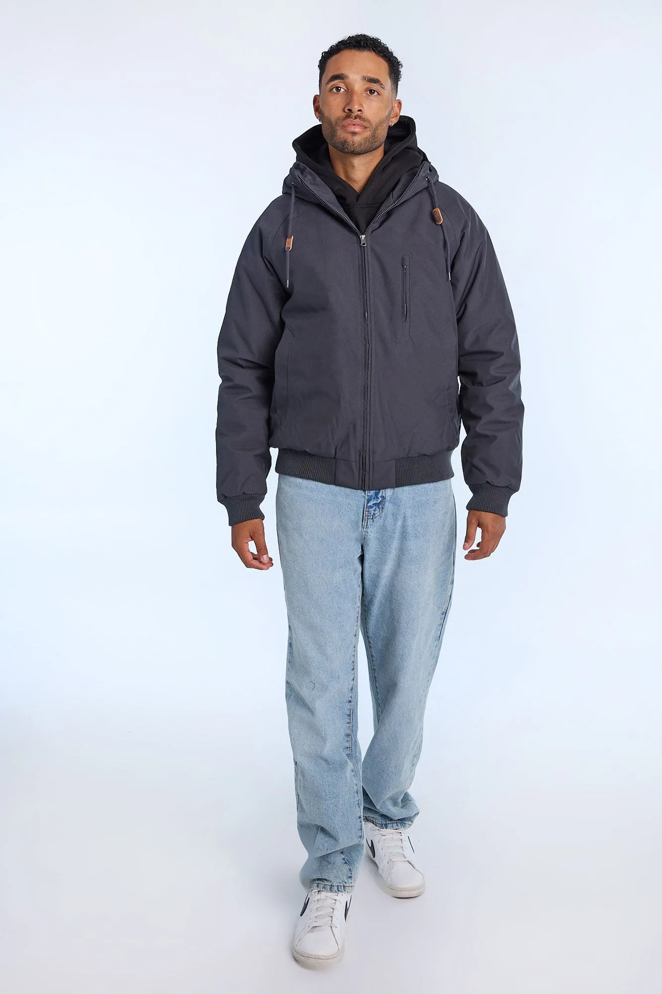 North Western Hooded Raglan Bomber Jacket sold by Bluenotes product image thumbnail 5