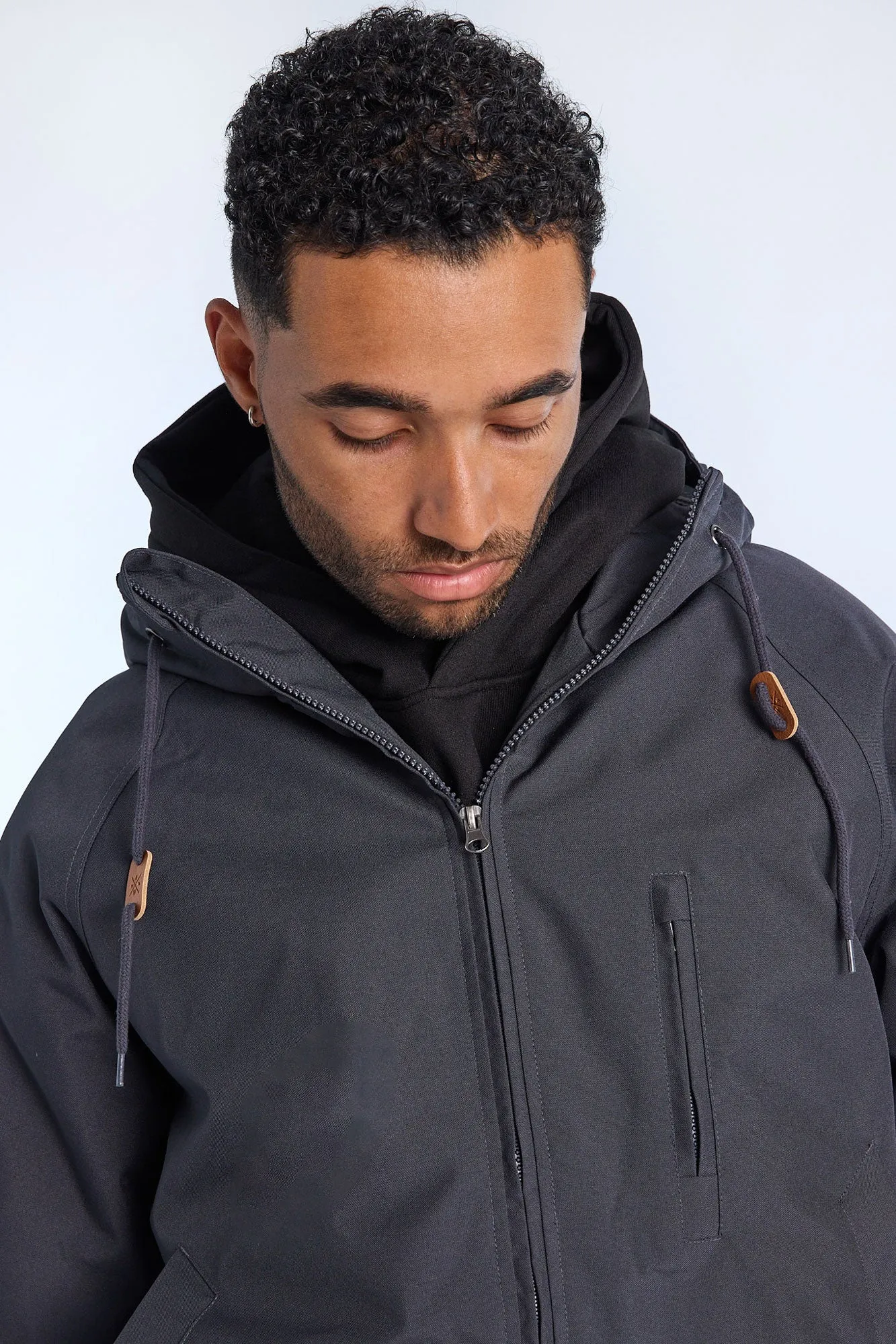 North Western Hooded Raglan Bomber Jacket sold by Bluenotes product image thumbnail 3