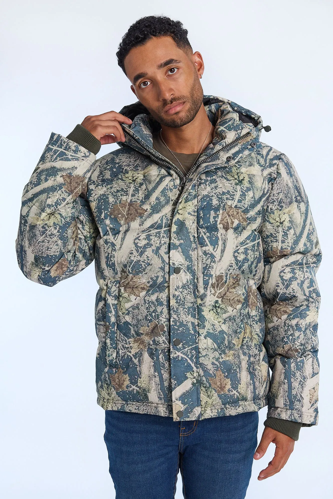 North Western Hooded Puffer Jacket sold by Bluenotes