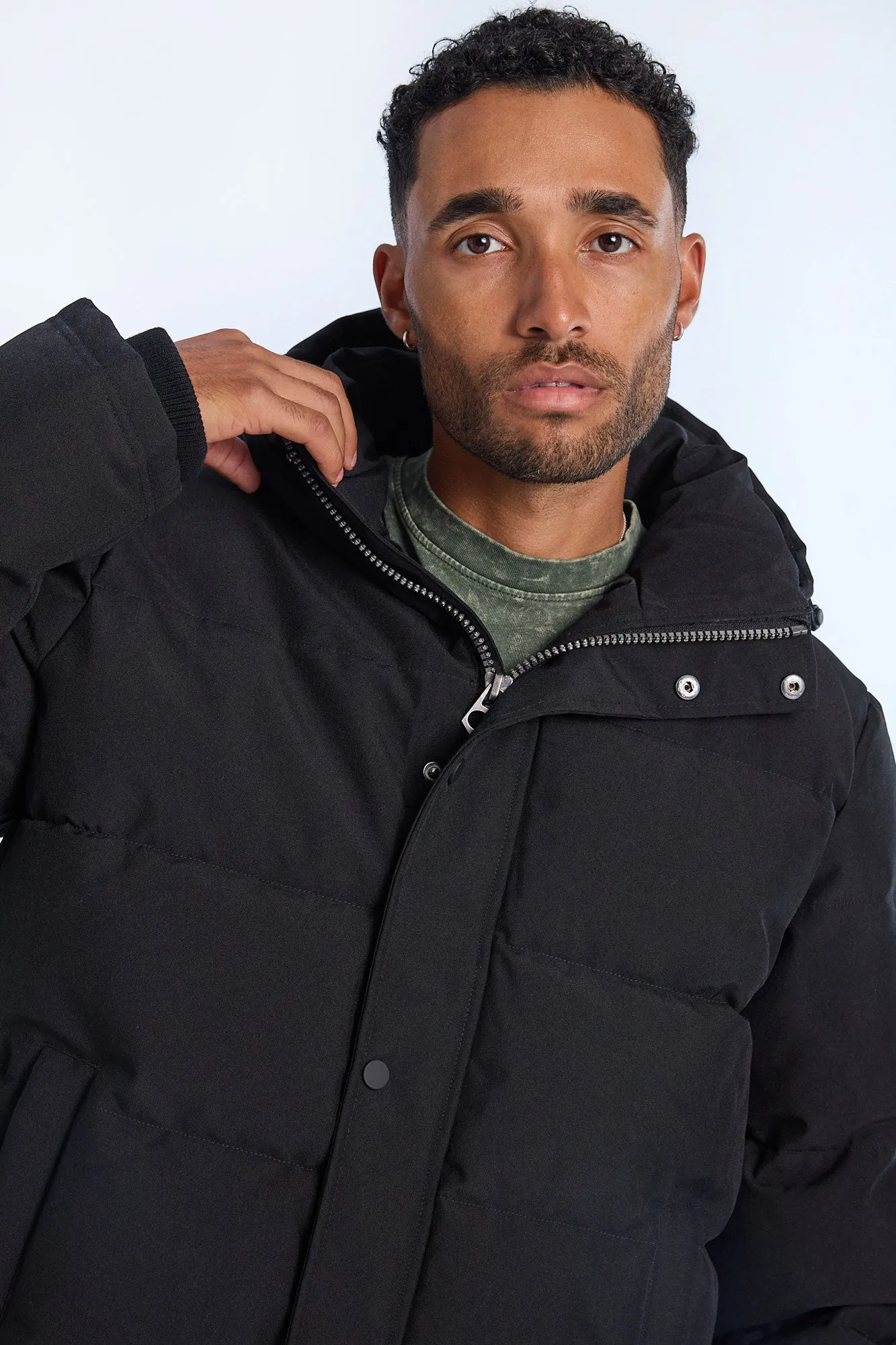 North Western Hooded Puffer Jacket sold by Bluenotes product image thumbnail 3