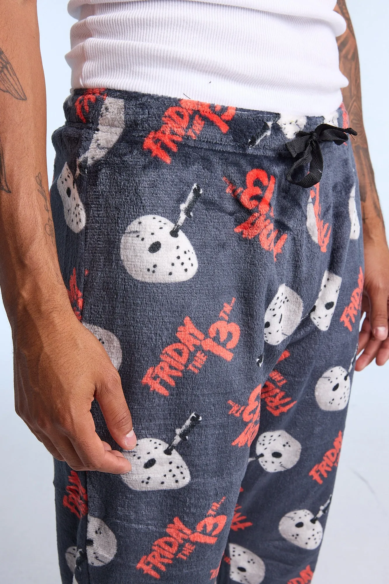 Friday The 13th Printed Plush Pajama Pants sold by Bluenotes product image thumbnail 2