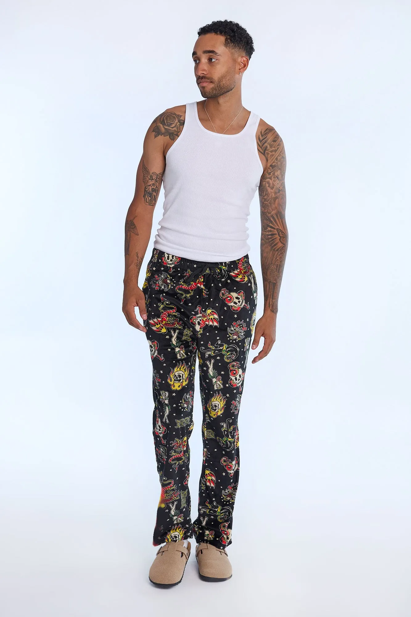 Printed Plush Pajama Pants sold by Bluenotes product image thumbnail 4
