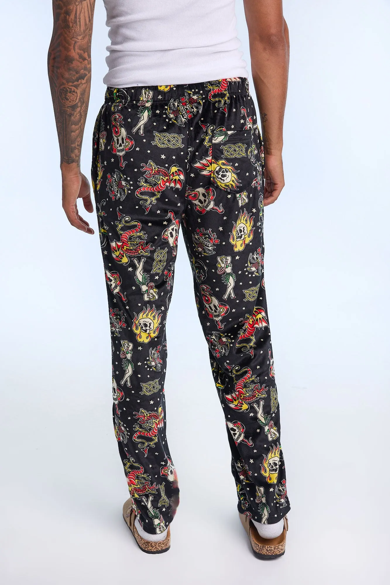 Printed Plush Pajama Pants sold by Bluenotes product image thumbnail 3