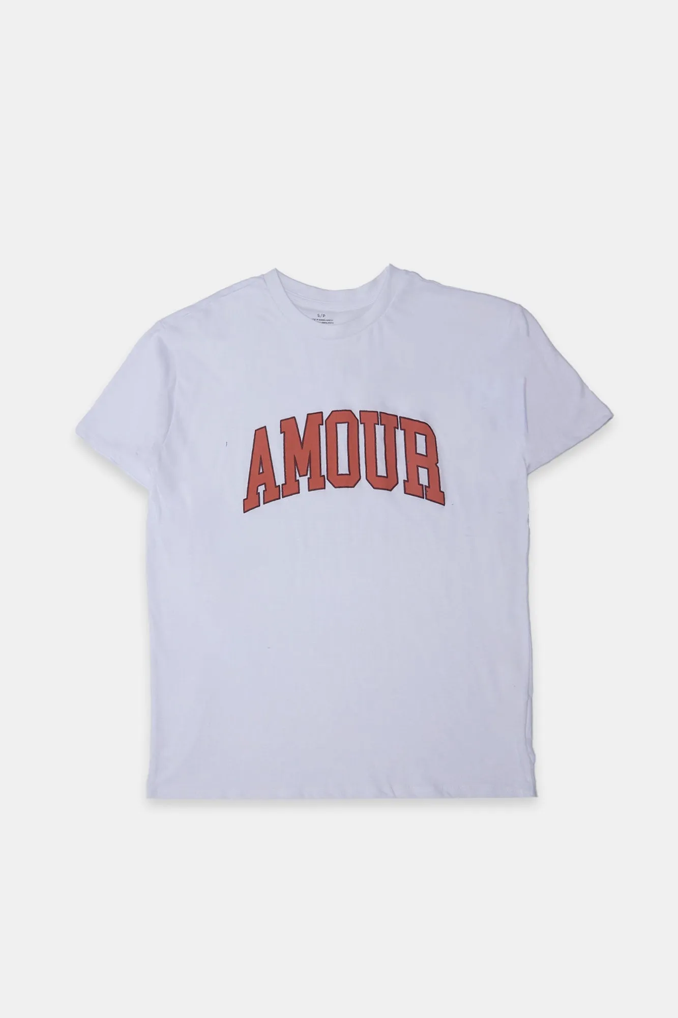 Amour Puff Print Graphic Boyfriend Tee sold by Bluenotes