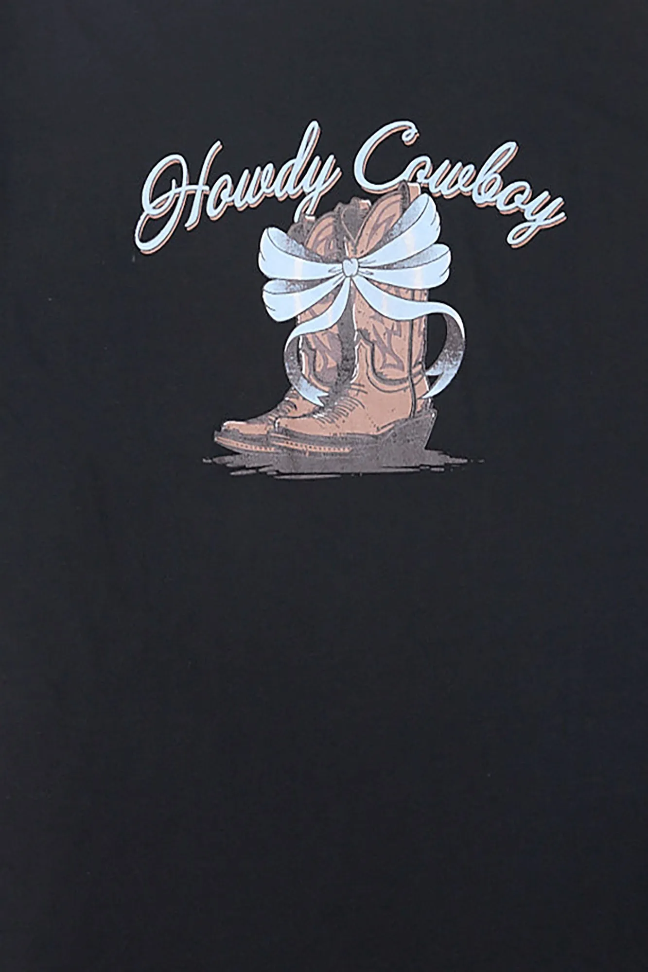 Howdy Cowboy Graphic Boyfriend Tee sold by Bluenotes product image thumbnail 2