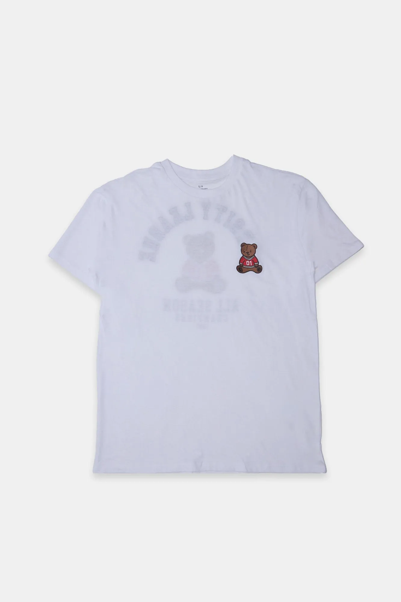 Teddy Varsity League Embroidered Graphic Boyfriend Tee sold by Bluenotes product image thumbnail 2