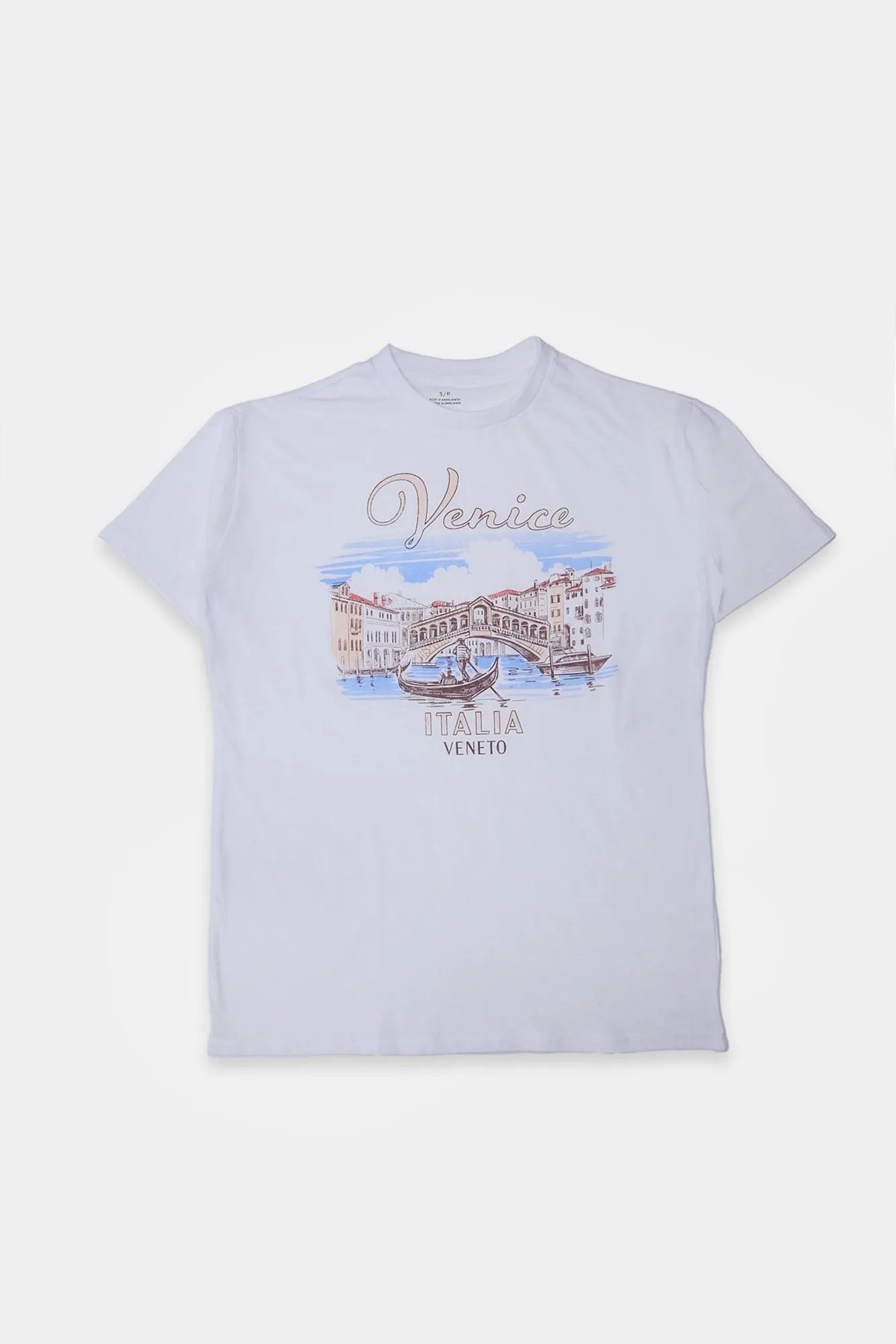 Venice Embroidered Graphic Boyfriend Tee sold by Bluenotes