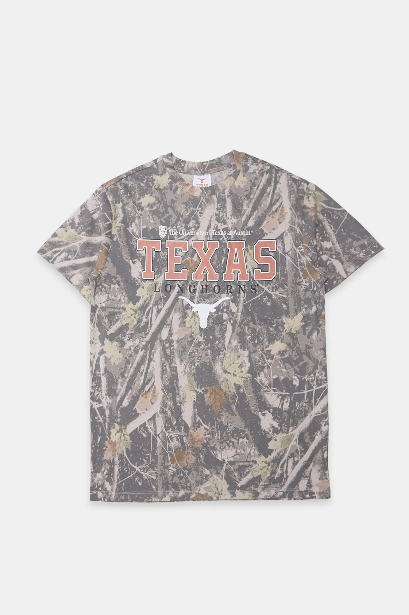 Texas Longhorns Graphic Tree Camouflage Boyfriend Tee sold by Bluenotes