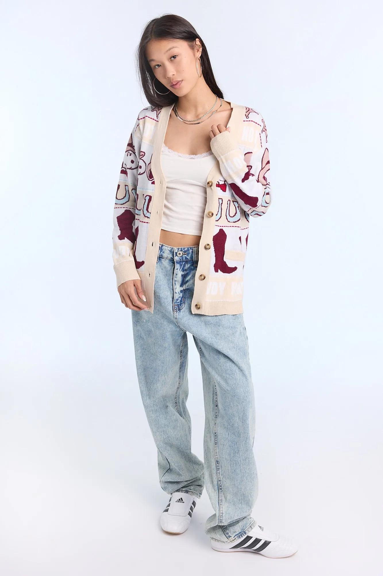 Peanuts Snoopy Western Button-Front Cardigan sold by Bluenotes product image thumbnail 4