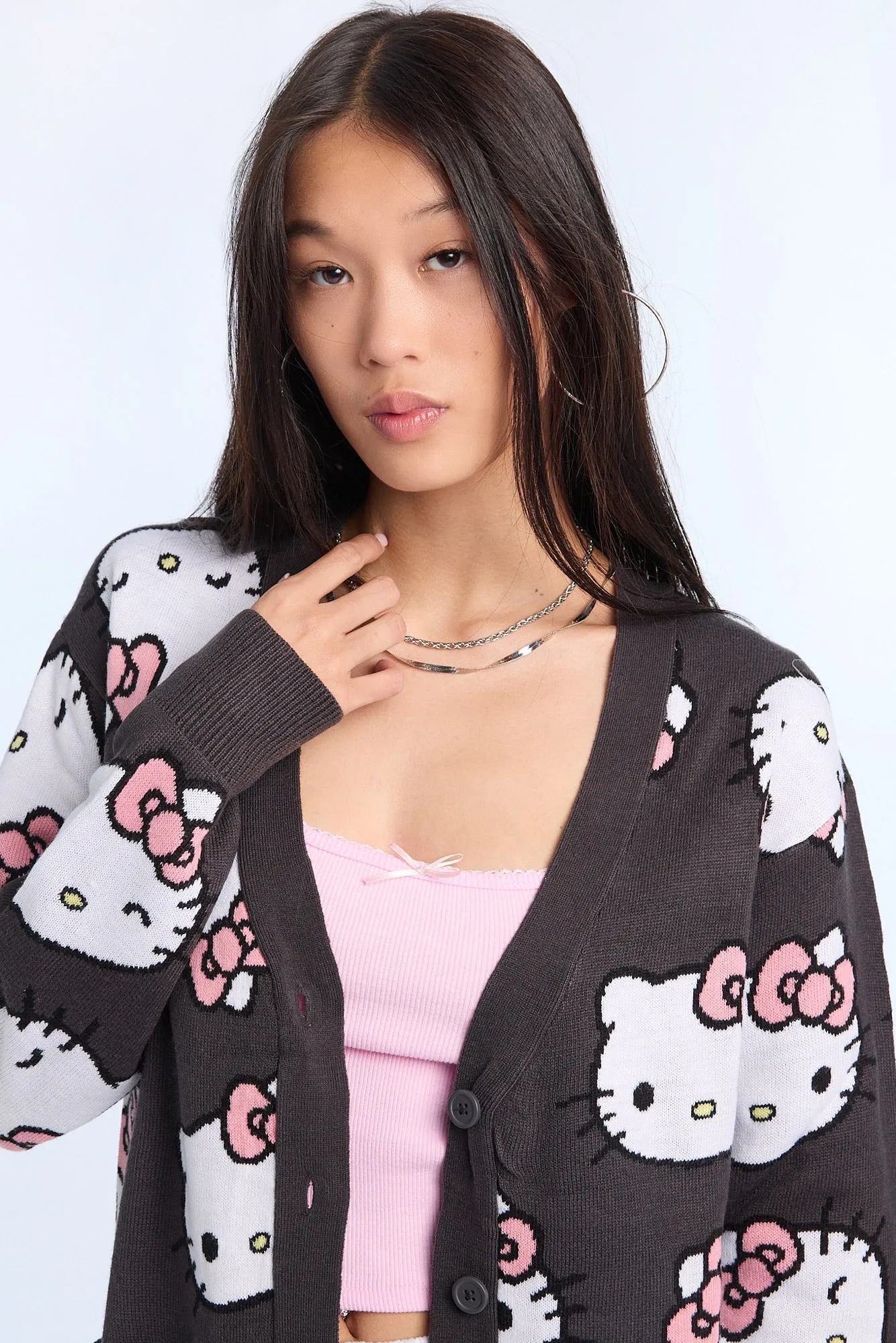 Hello Kitty Button-Front Cardigan sold by Bluenotes product image thumbnail 2