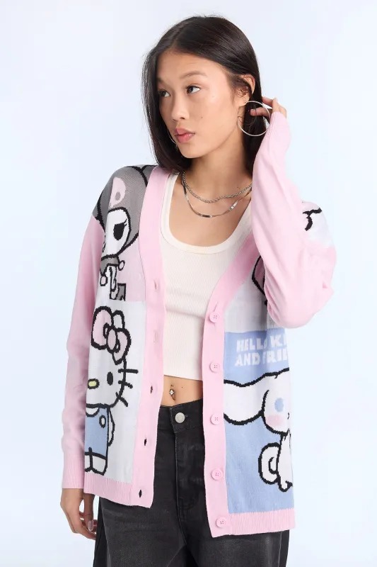 Hello Kitty And Friends Button-Front Cardigan sold by Bluenotes