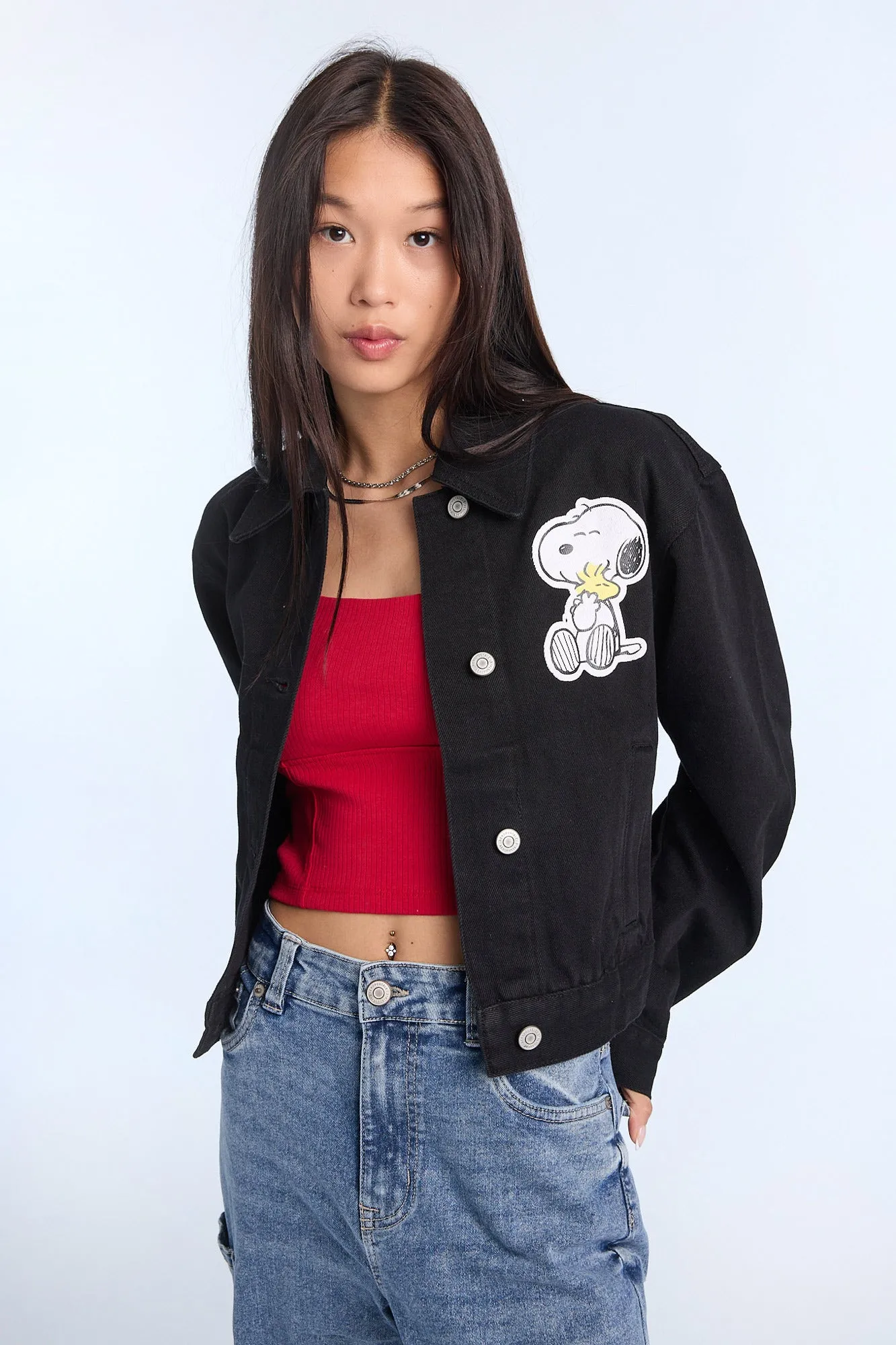 Peanuts Snoopy & Woodstock Denim Jacket sold by Bluenotes product image thumbnail 2
