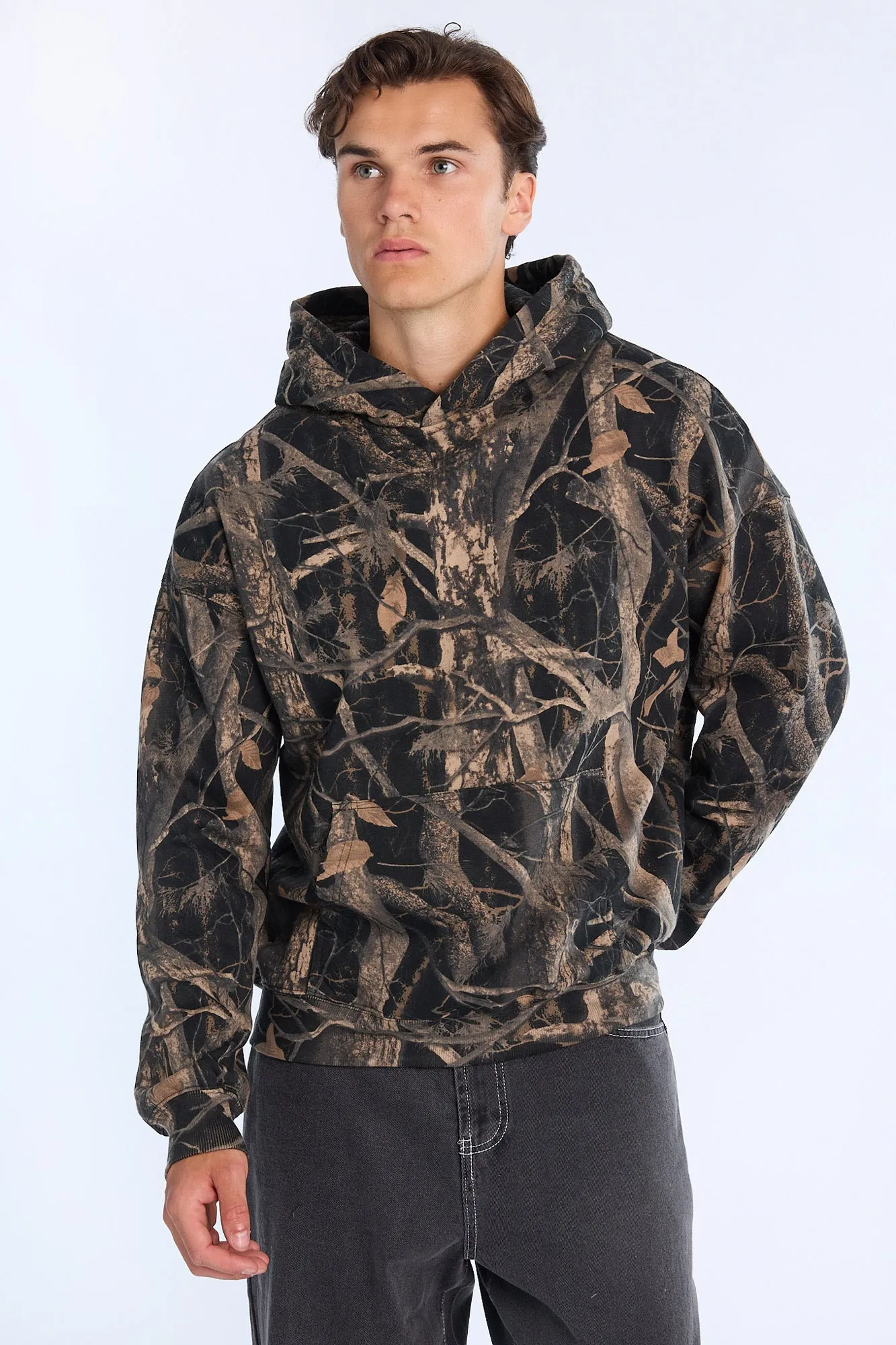 AERO Tree Camouflage Boxy Hoodie sold by Bluenotes product image thumbnail 2