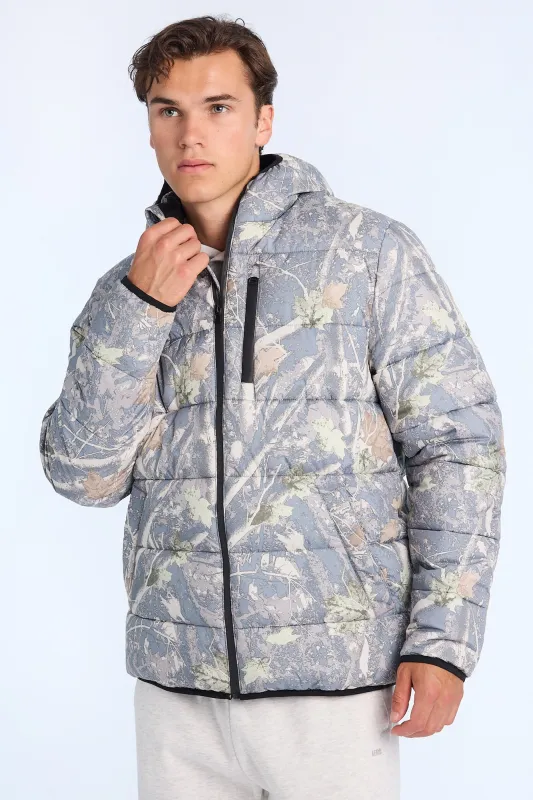 North Western Zip-Up Puffer Jacket sold by Bluenotes