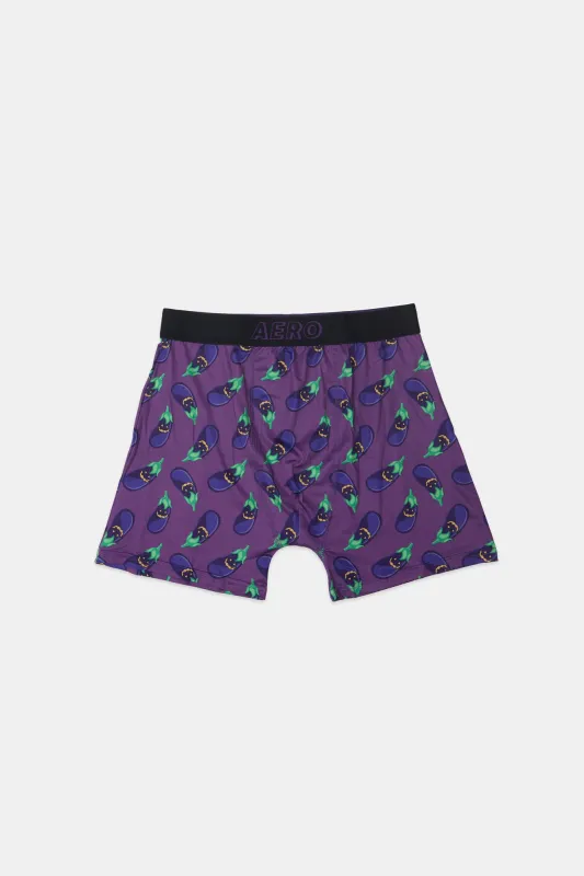 AERO Eggplant Jack-O'-Lanterns Printed Boxer Briefs sold by Bluenotes