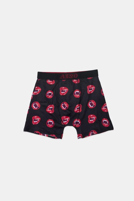 AERO Fangs & Lips Printed Boxer Briefs sold by Bluenotes