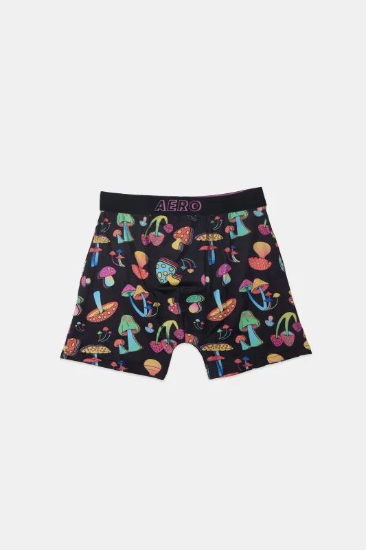 AERO Bright Mushrooms Printed Boxer Briefs sold by Bluenotes