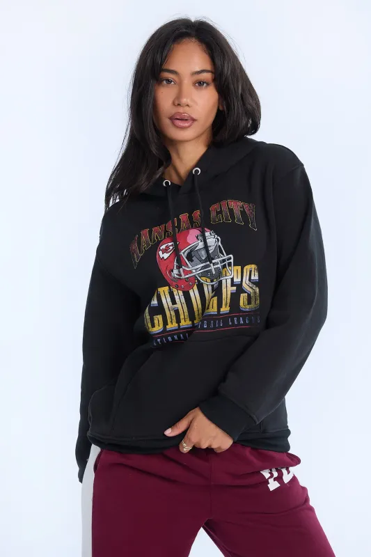 Kansas City Chiefs Graphic Boyfriend Hoodie sold by Bluenotes