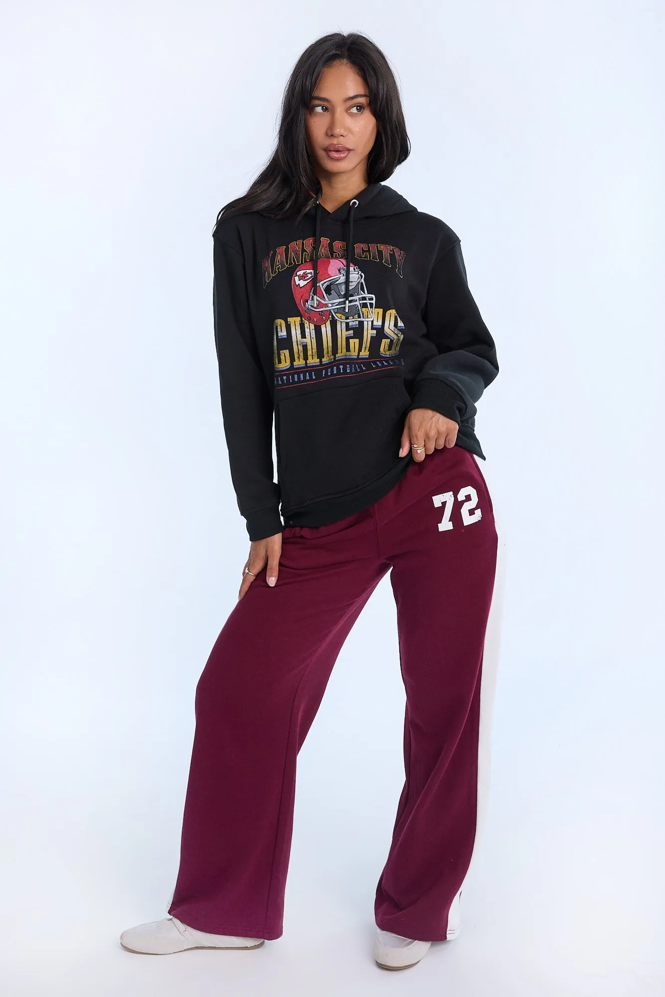 Kansas City Chiefs Graphic Boyfriend Hoodie sold by Bluenotes product image thumbnail 4