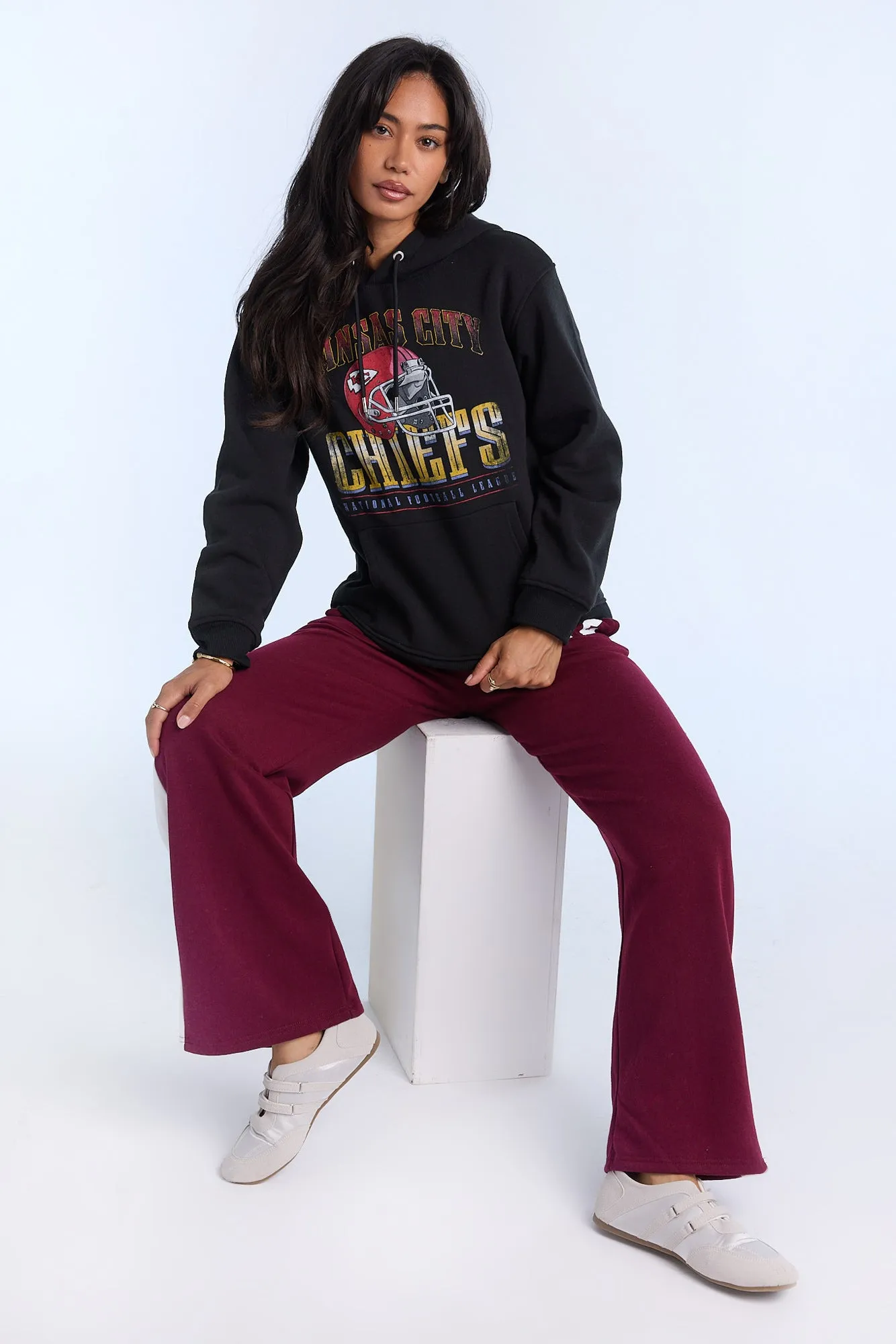 Kansas City Chiefs Graphic Boyfriend Hoodie sold by Bluenotes product image thumbnail 5