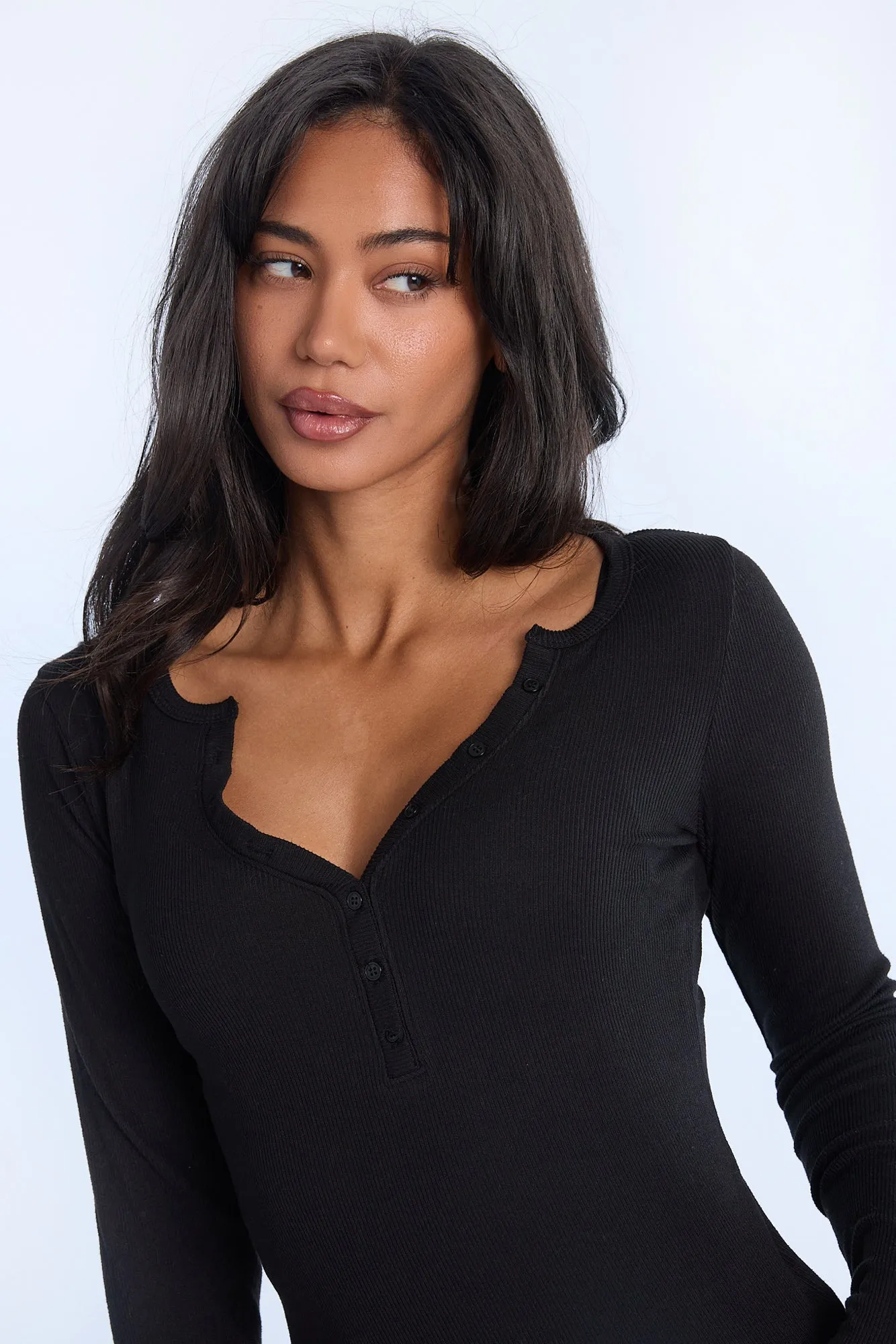AERO Long Sleeve Henley Top sold by Bluenotes product image thumbnail 3