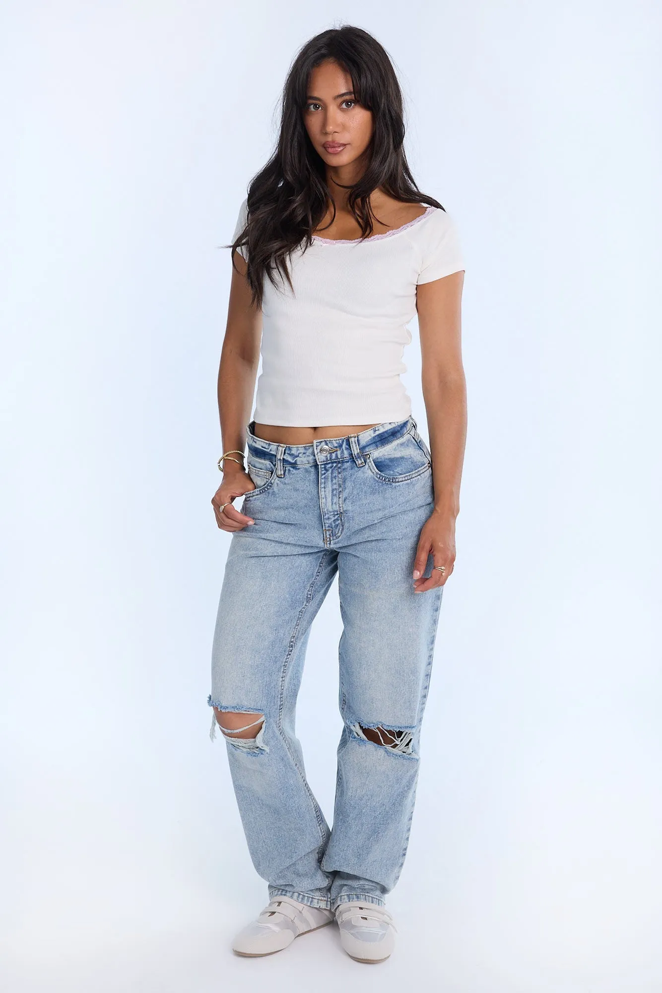 AERO High Rise Baggy Jeans sold by Bluenotes product image thumbnail 4