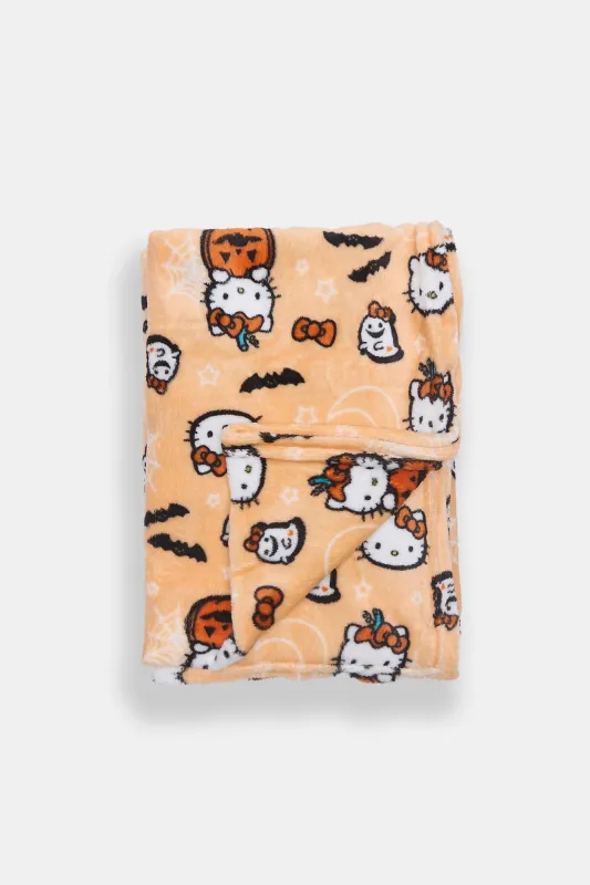 Hello Kitty Halloween Plush Blanket sold by Bluenotes