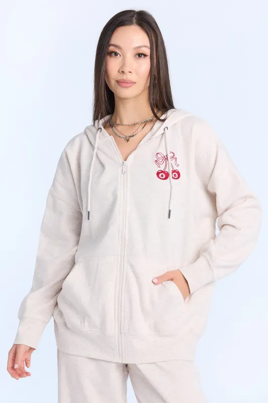 AERO Graphic Oversized Zip-Up Hoodie sold by Bluenotes