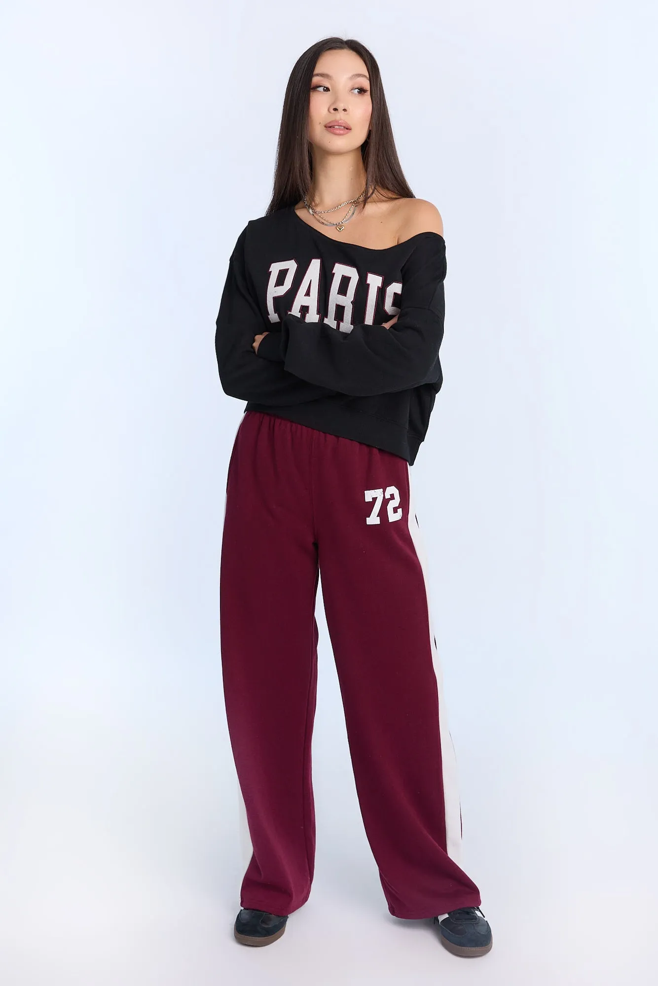 AERO Graphic Off-Shoulder Sweatshirt sold by Bluenotes product image thumbnail 5