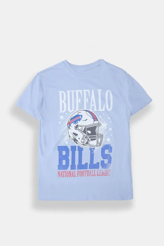 Buffalo Bills Graphic Boyfriend Tee sold by Bluenotes