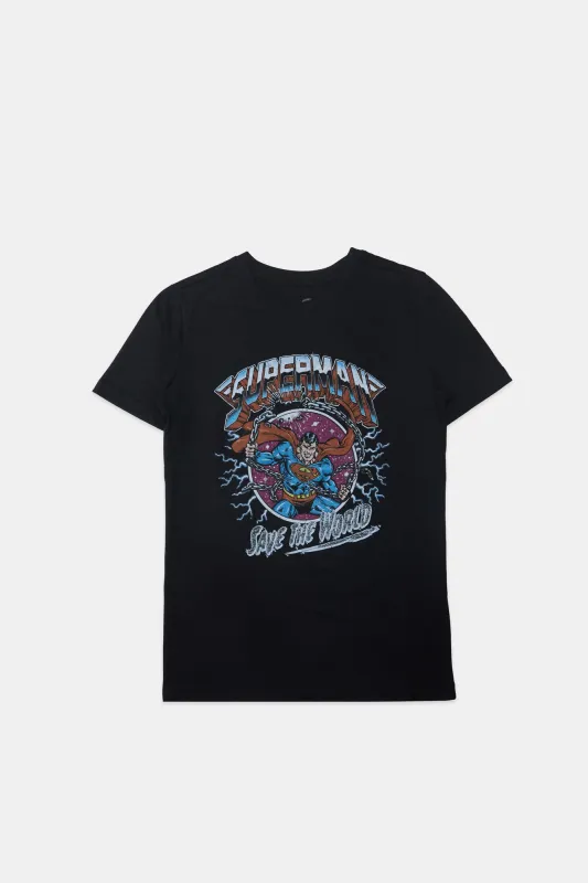 Boys' Superman Man Of Steel Graphic Classic Tee sold by Bluenotes