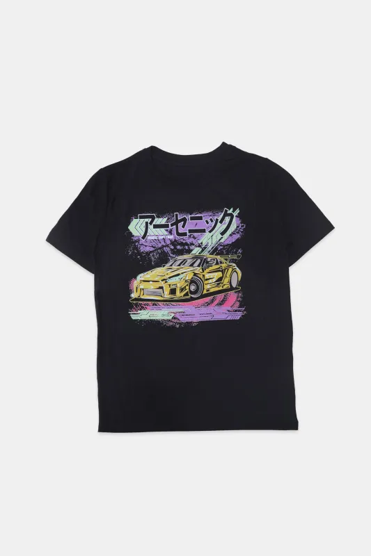 Boys' Arsenic Race Car Graphic Classic Tee sold by Bluenotes