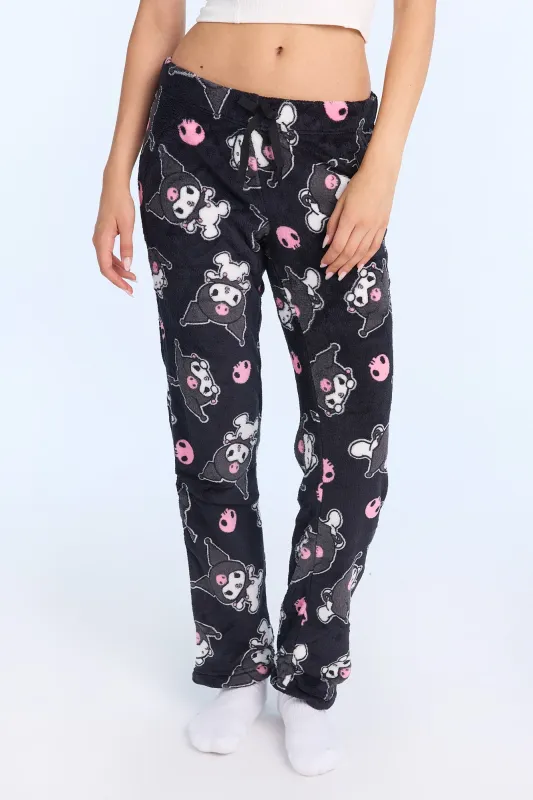 Kuromi Plush Pajama Pants sold by Bluenotes