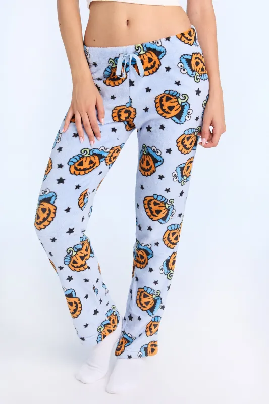 Sesame Street Pumpkins Plush Pajama Pants sold by Bluenotes