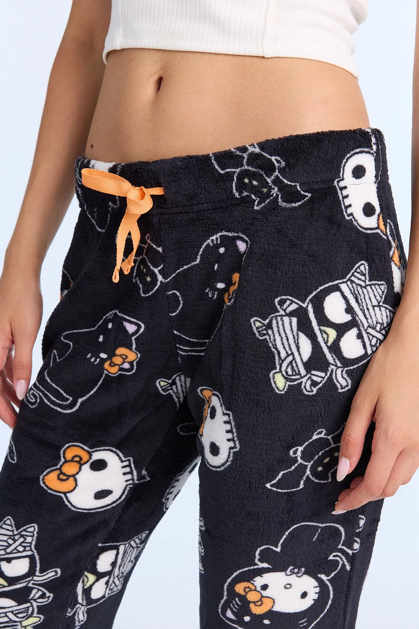 Hello Kitty Cat Halloween Plush Pajama Pants sold by Bluenotes product image thumbnail 2