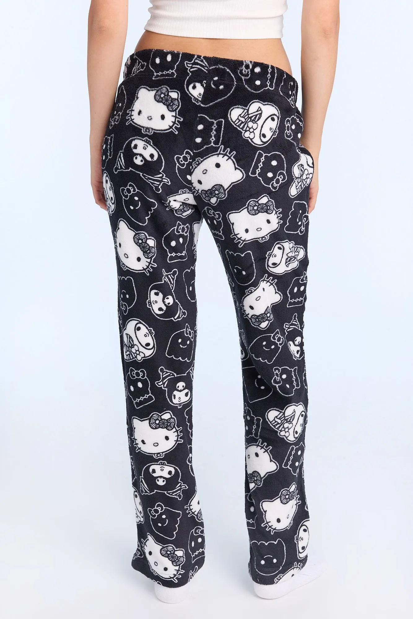 Hello Kitty Kuromi Halloween Plush Pajama Pants sold by Bluenotes product image thumbnail 3