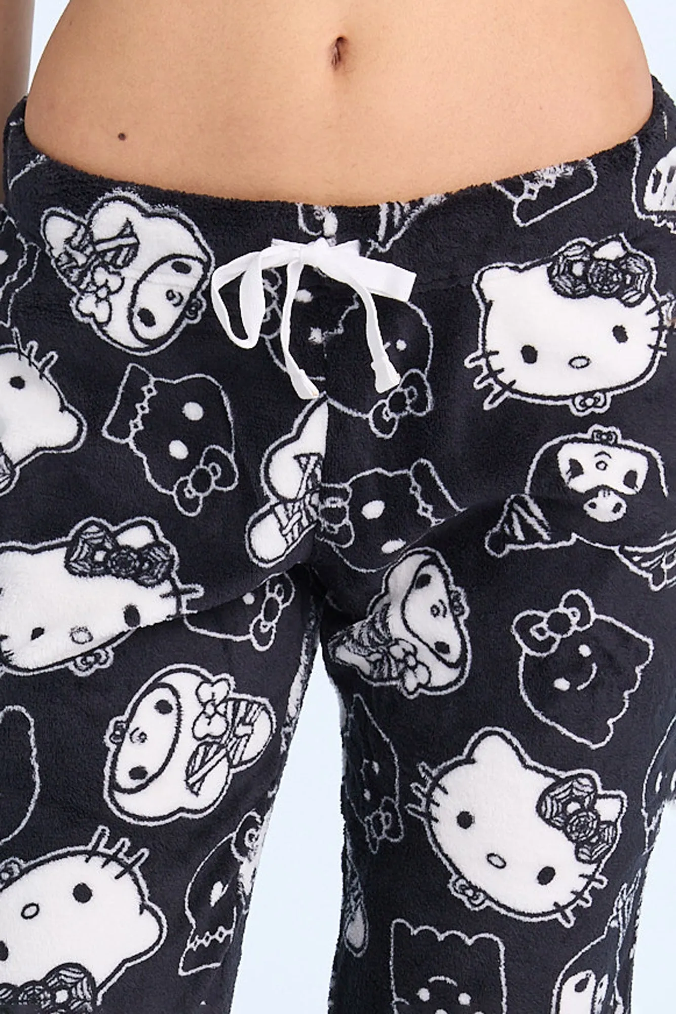 Hello Kitty Kuromi Halloween Plush Pajama Pants sold by Bluenotes product image thumbnail 2