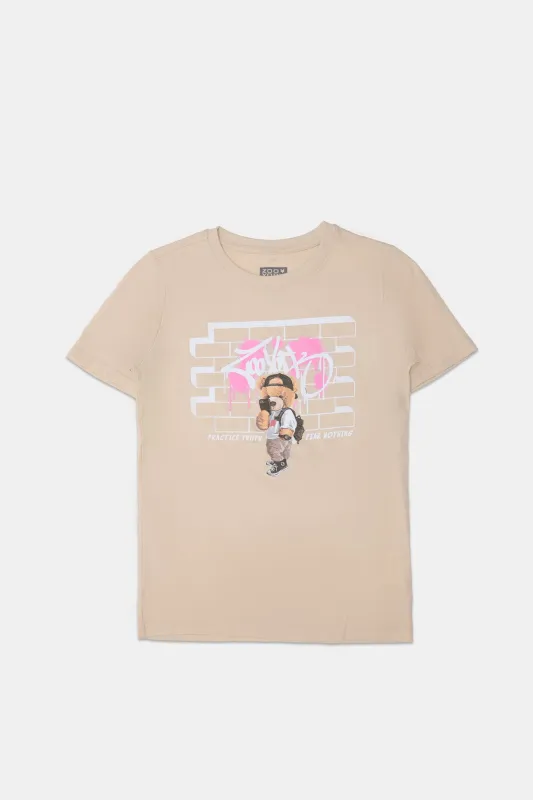 Boys' Zoo York Graffiti Teddy Bear Graphic Classic Tee sold by Bluenotes