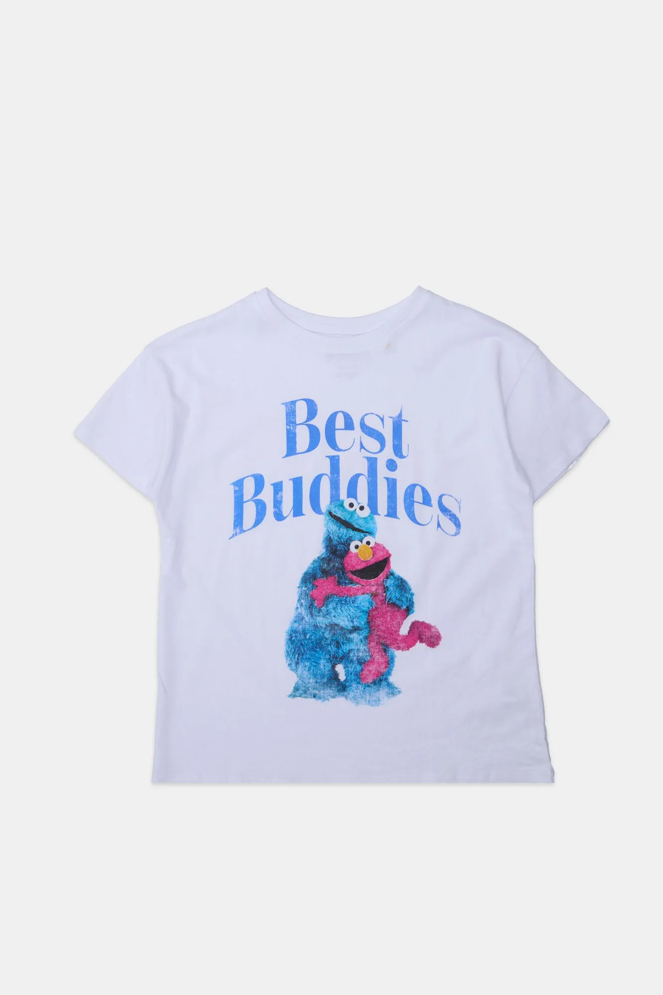 Girls' Sesame Street Cookie Monster & Elmo Graphic Classic Tee sold by Bluenotes