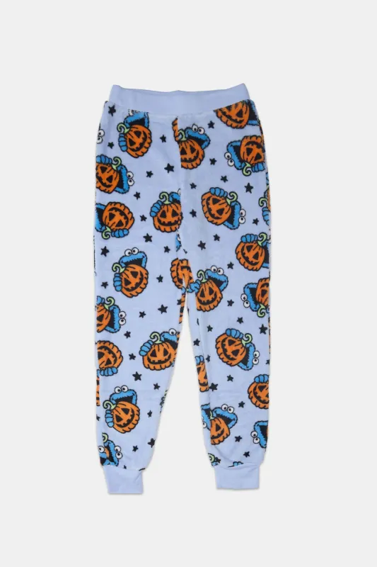 Girls' Cookie Monster Halloween Pajama Jogger sold by Bluenotes