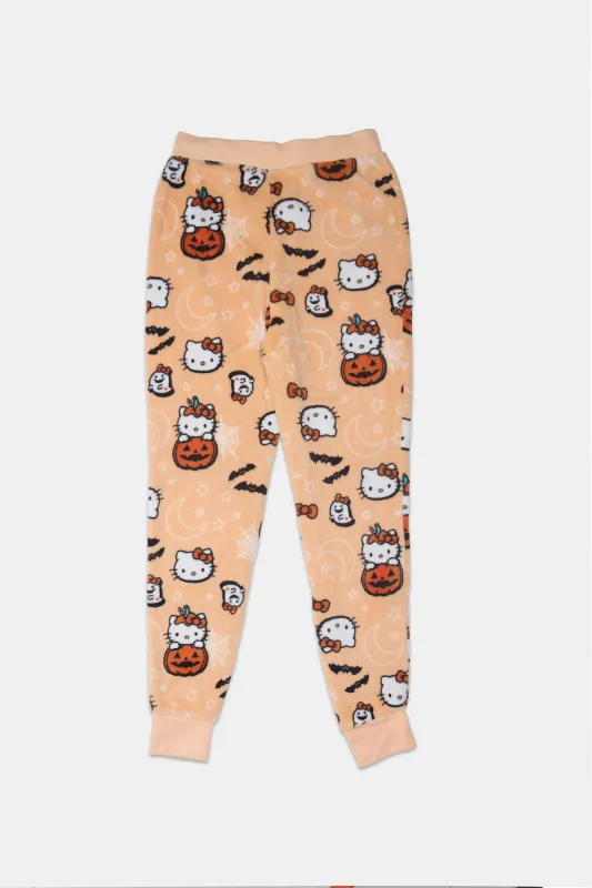 Girls' Hello Kitty Halloween Pajama Jogger sold by Bluenotes