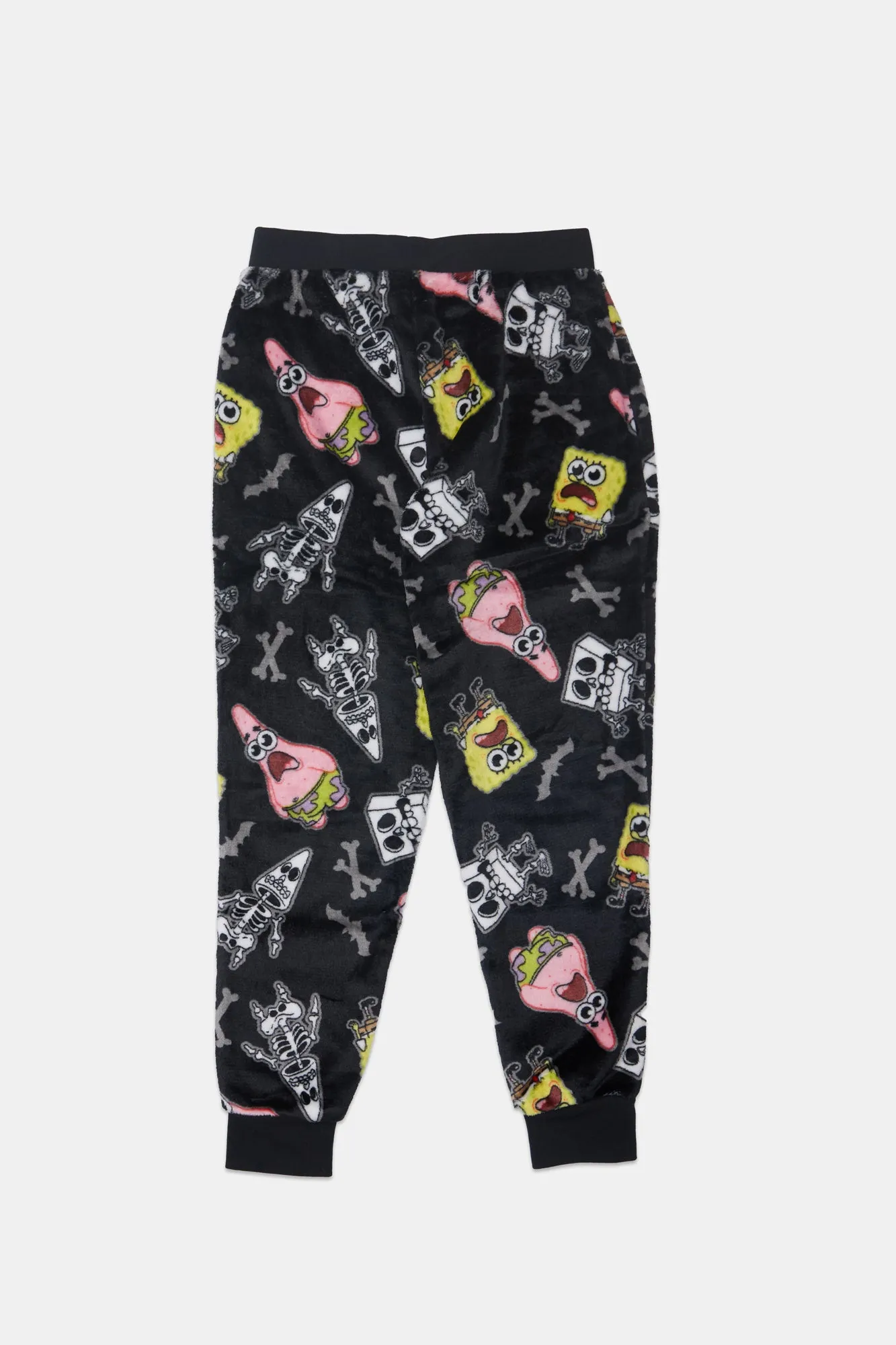 Boys' SpongeBob & Patrick Skeleton Plush Pajama Pants sold by Bluenotes