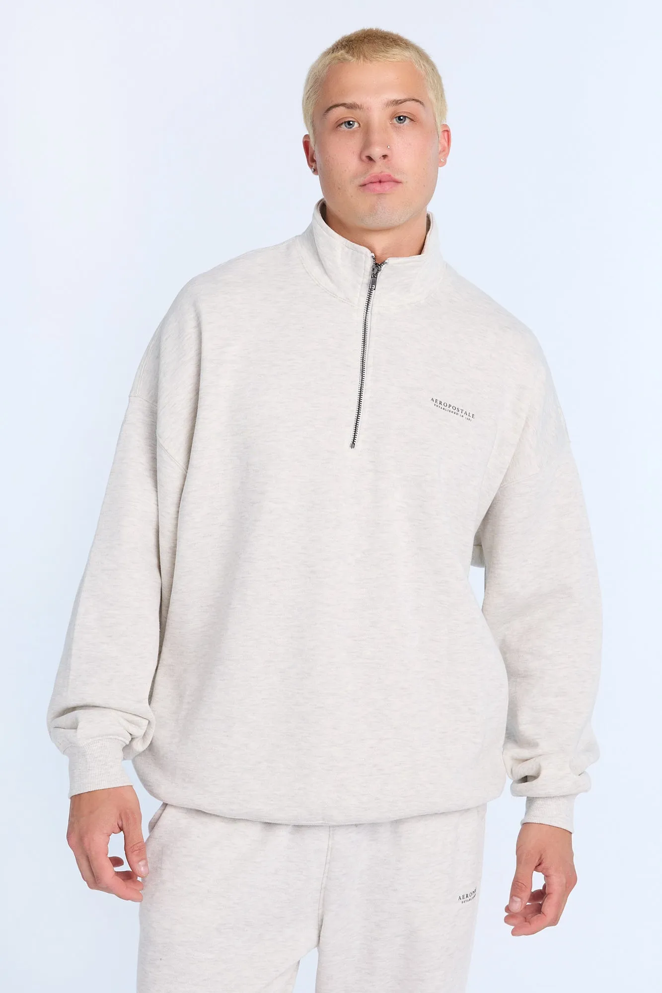 Aéropostale Small Print Mock Neck Sweatshirt sold by Bluenotes